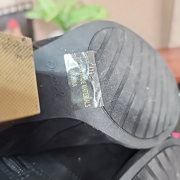 Qupid Peep Toe Black Booties. Size 7.5 - Picture 5 of 5